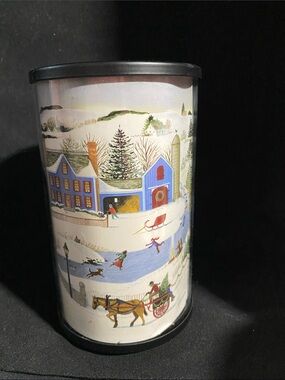 VTG Partylite Express It Votive Luminary Glass Candle Holder removable Christmas